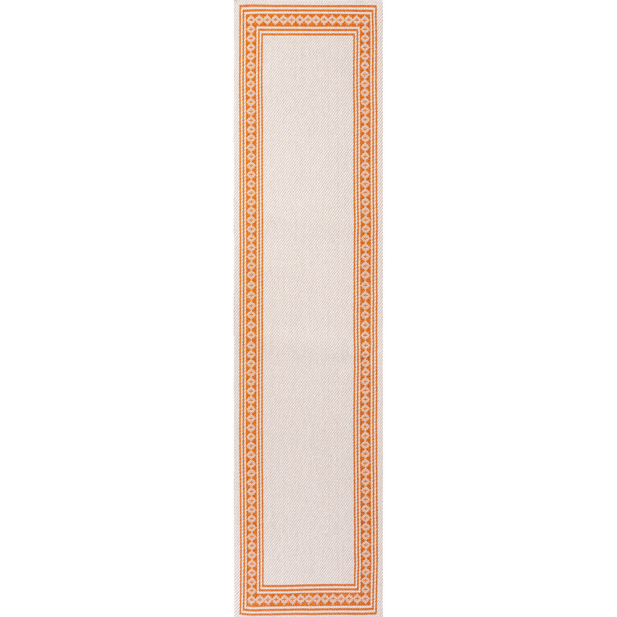 Lucia Classic Diamond Border Indoor/Outdoor Runner Rug