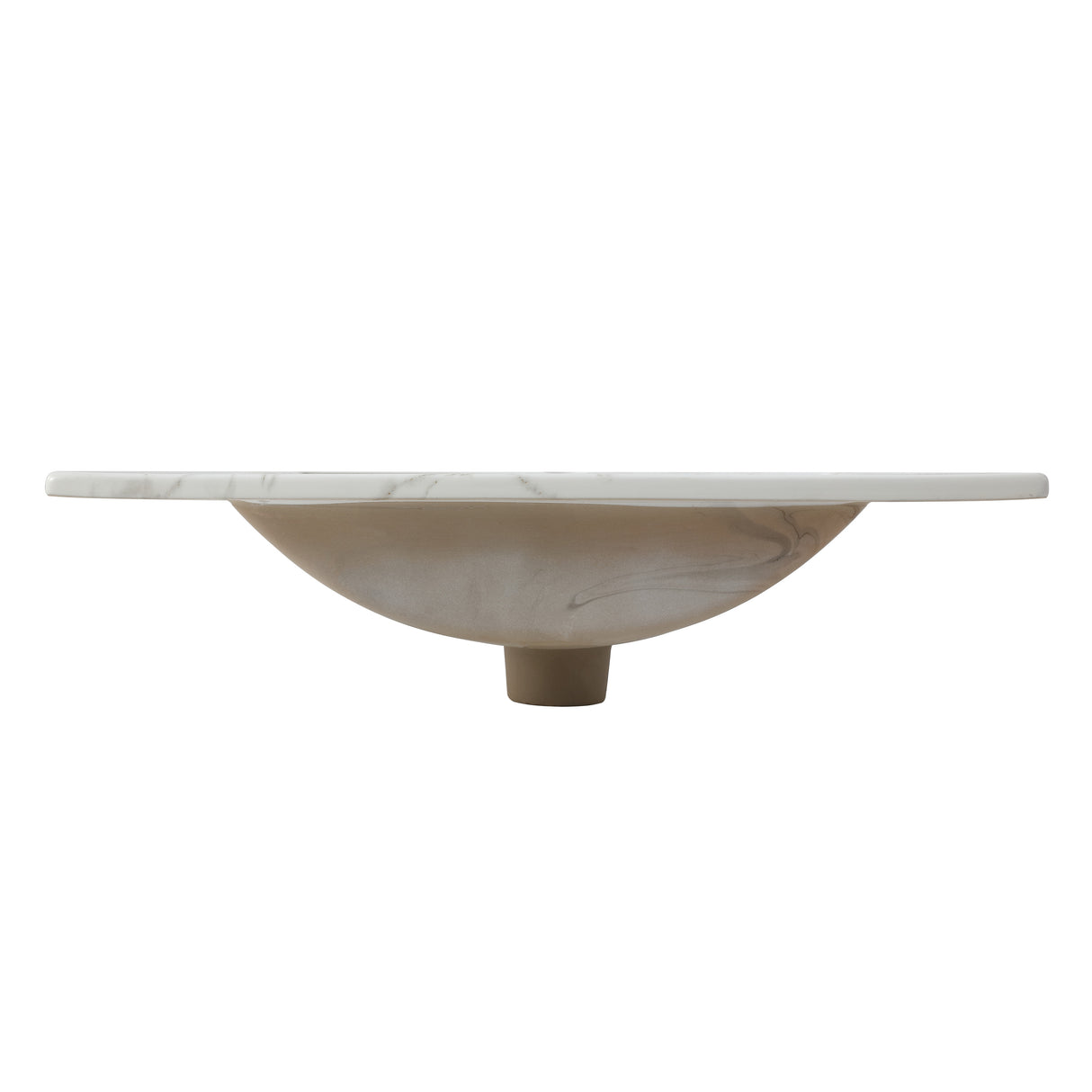 Ancillary 3-Hole Classic Contemporary Rectangular Ceramic Single Sink Basin Vanity Top