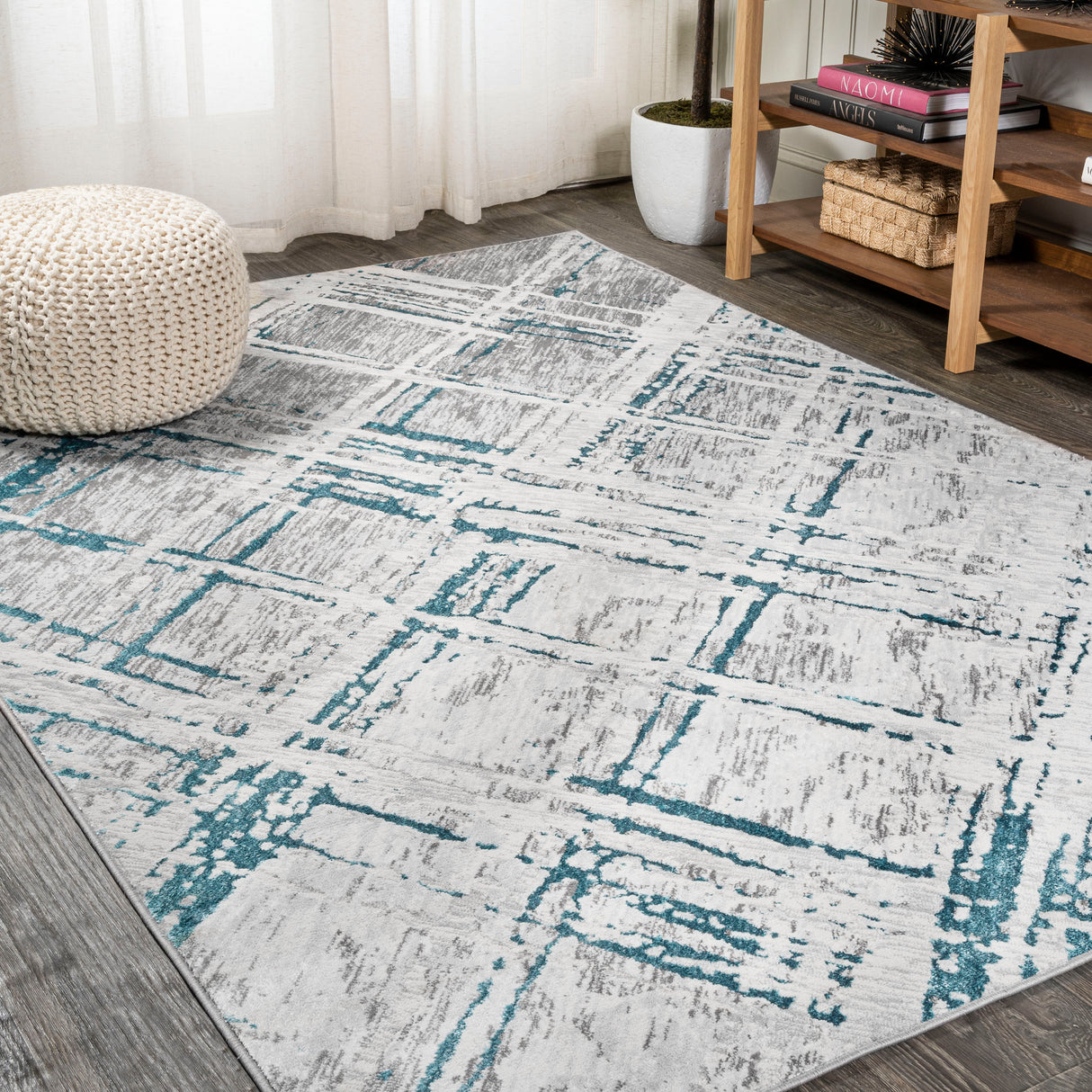 Slant Chic Modern Abstract Area Rug