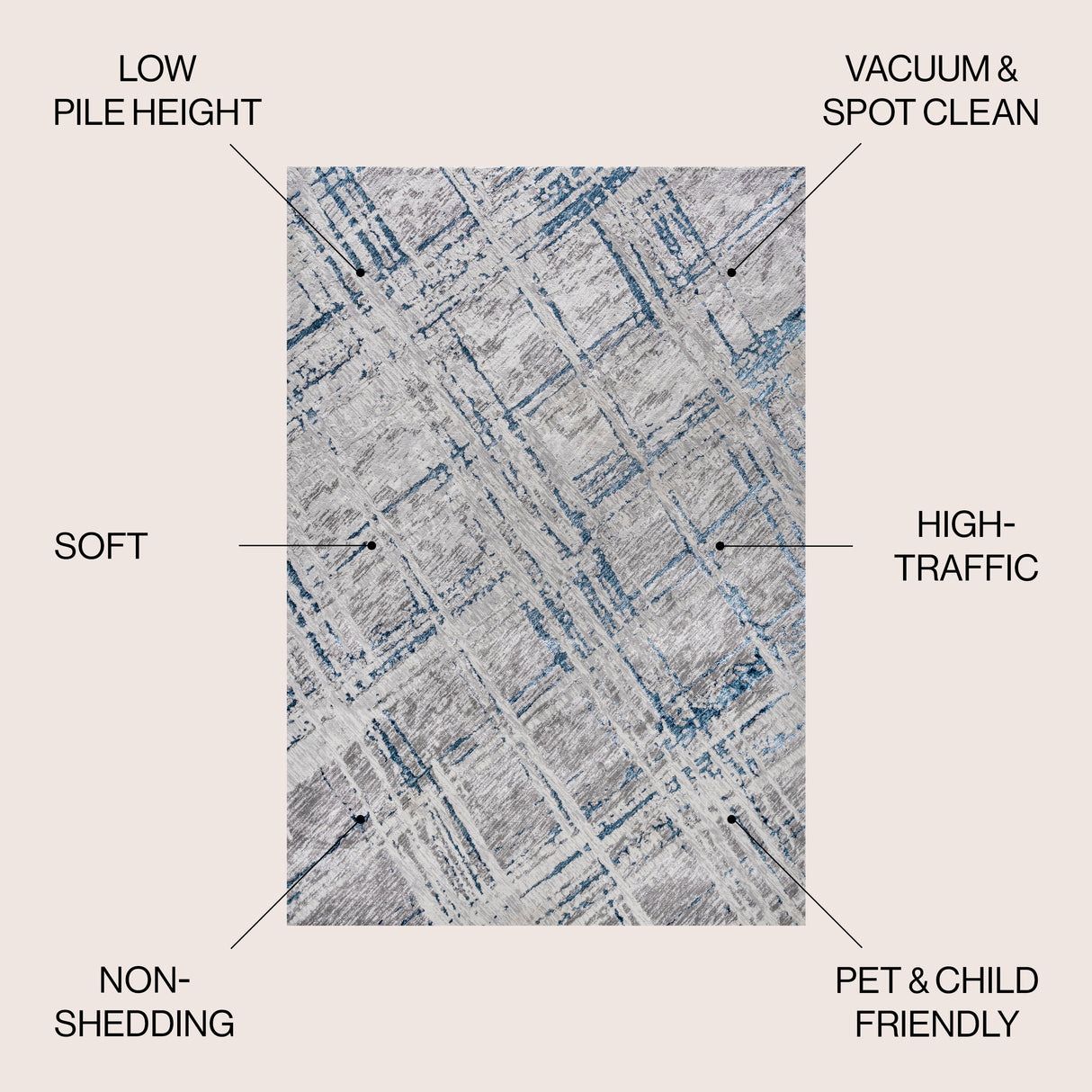 Slant Chic Modern Abstract Area Rug