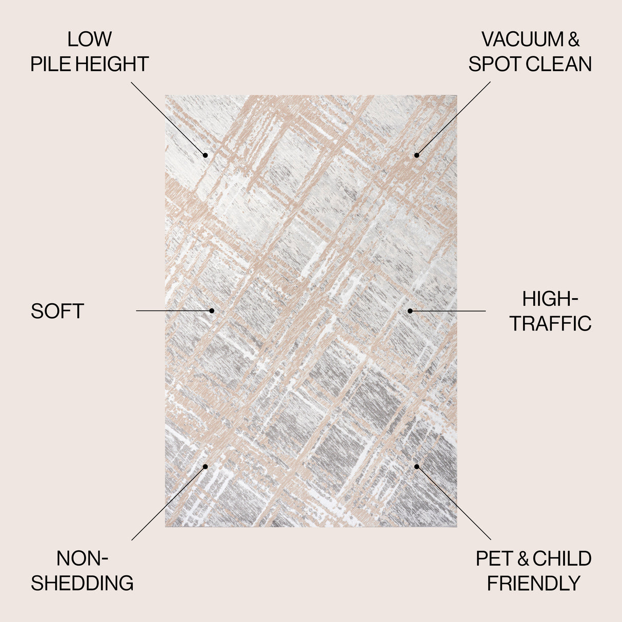 Slant Modern Abstract Area Rug