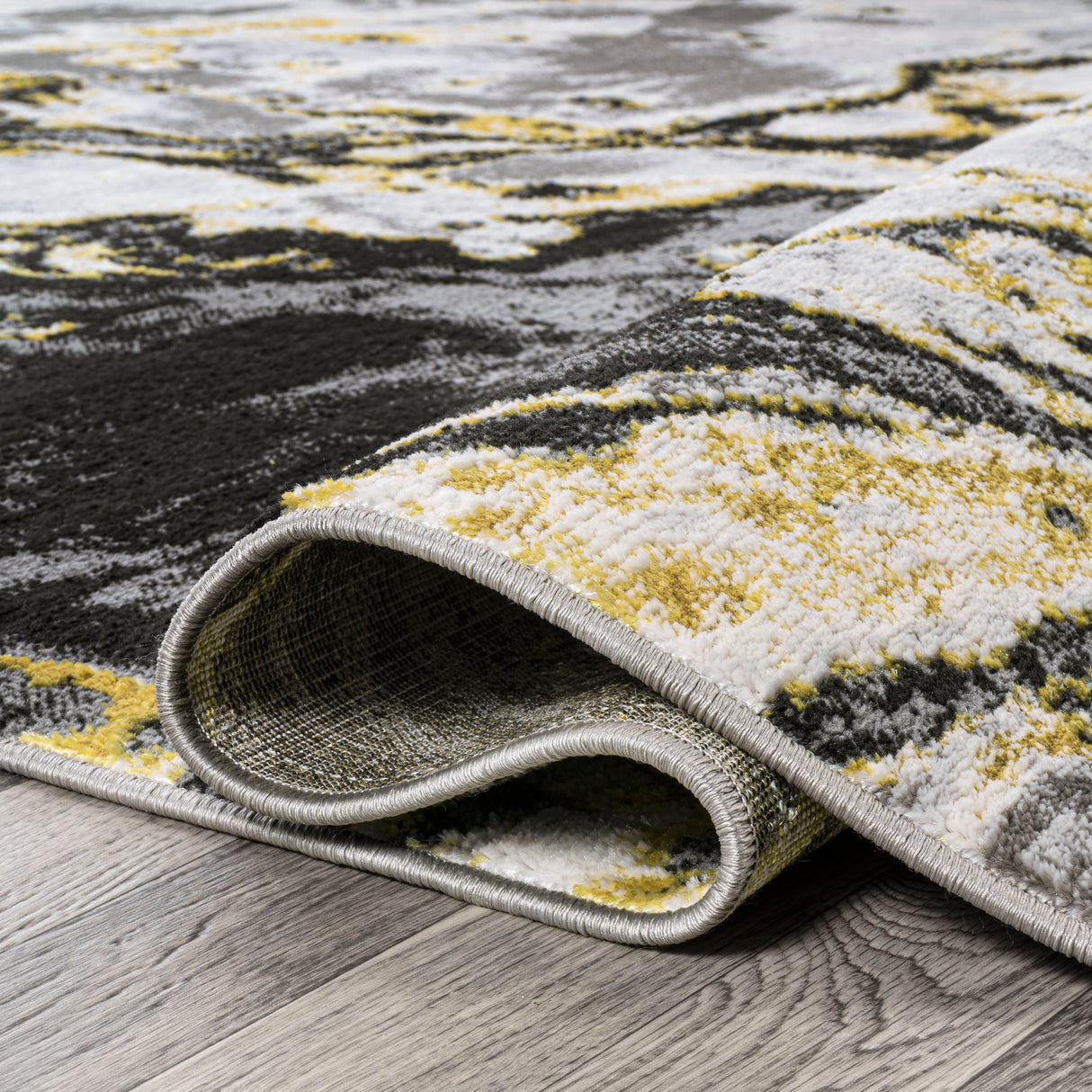 Swirl Marbled Abstract Runner Rug