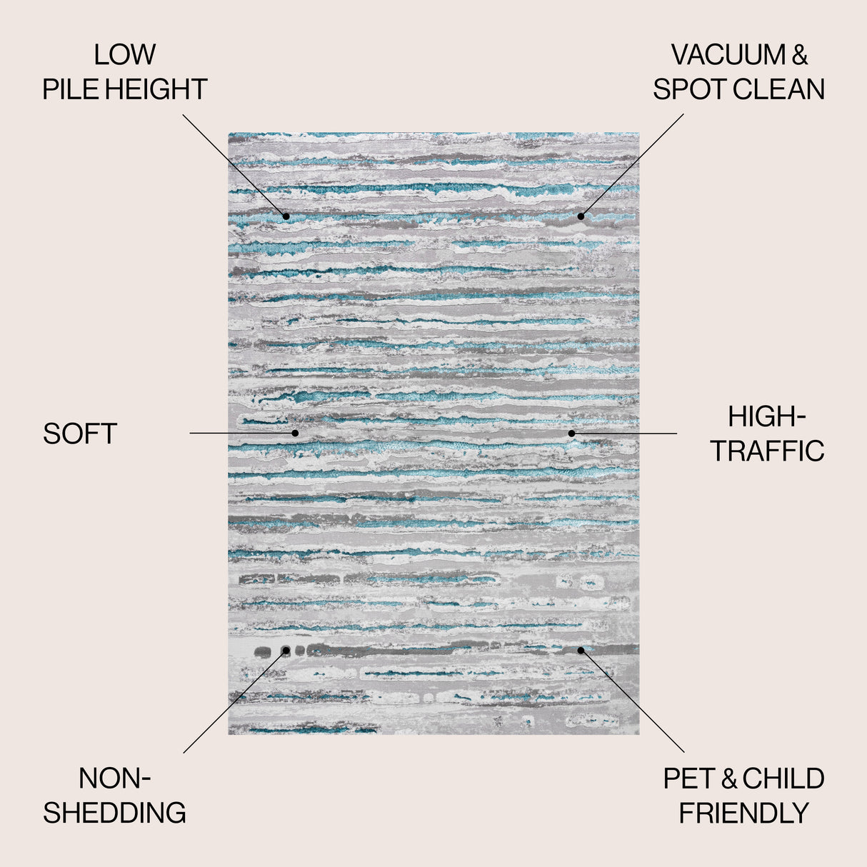 Batten Modern Stripe Area Rug