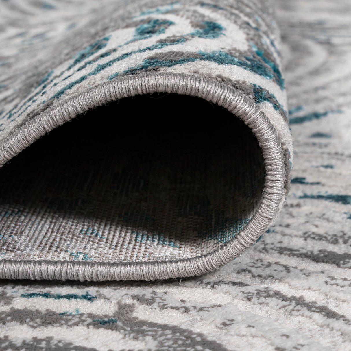 Timeworn Modern Abstract Runner Rug