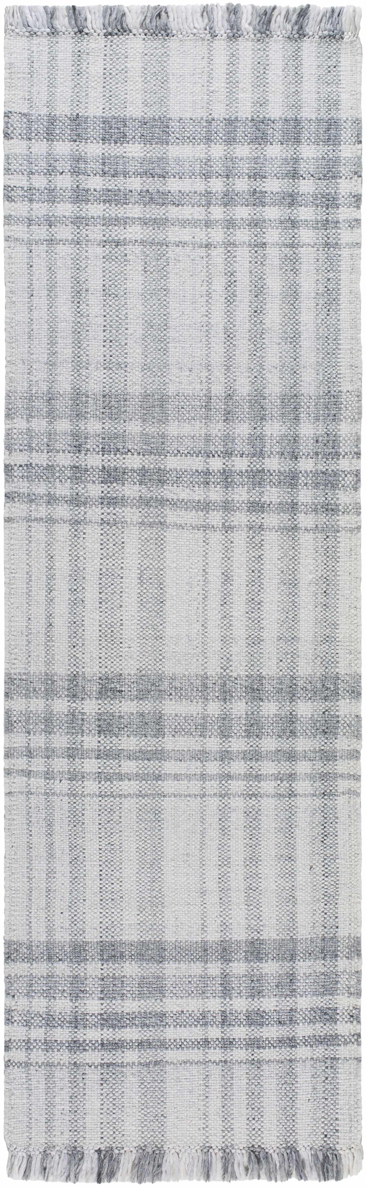 Inara Gray Plaid Area Rug