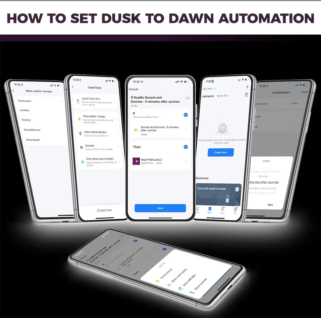 WiFi Smart Outdoor LED Wall Light RGBICW 20W Waterproof Voice Control