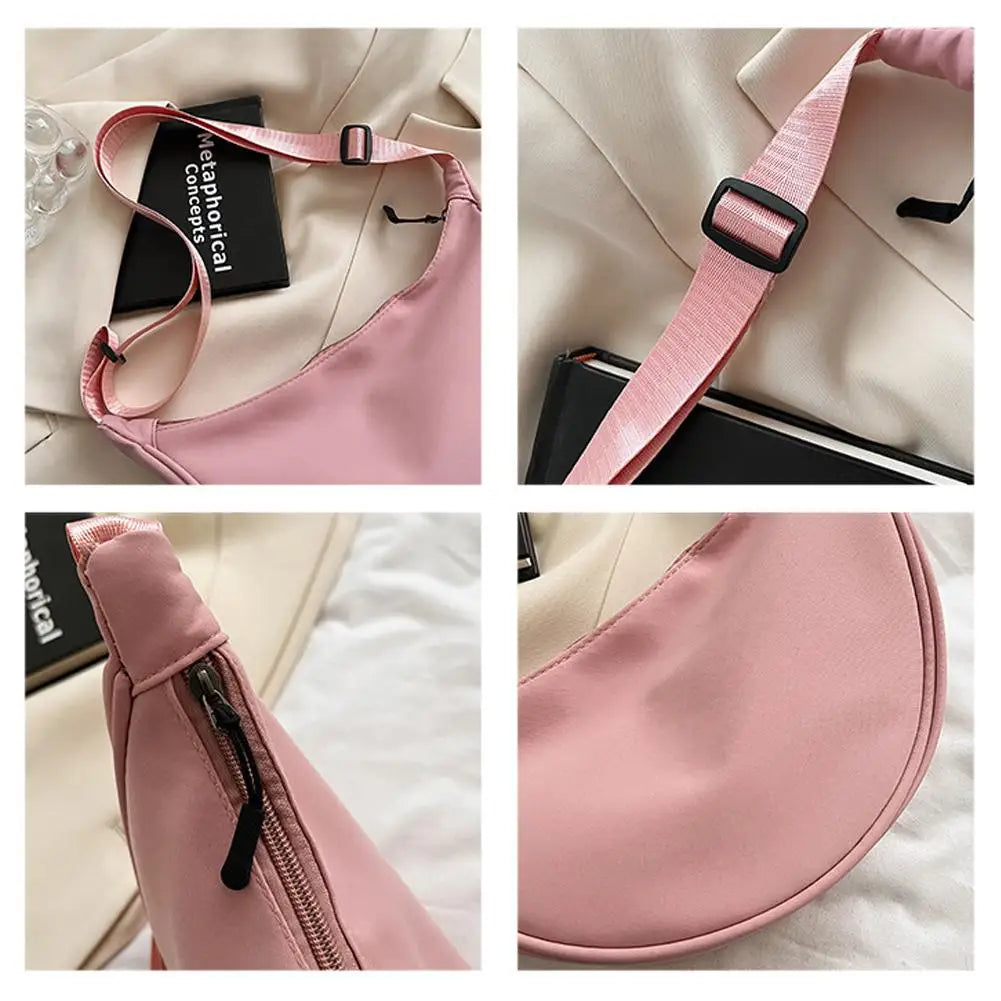 Women Nylon Crossbody Hobo Bag Large Capacity Casual Shoulder Chest Purse