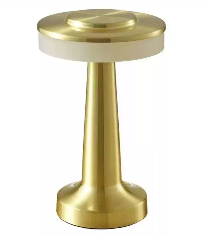 Metal Touch Table Lamp USB Rechargeable Portable Bedside Night Light for Bar