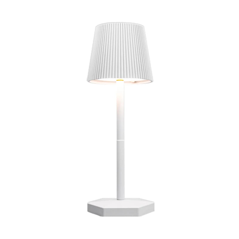 Modern Stripe LED Table Lamp USB Wireless Charging Touch Dimmable Bedside Light