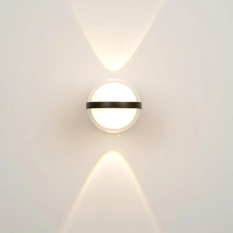 IP65 Waterproof Outdoor Wall Light Modern Round Lamp for Balcony Corridor
