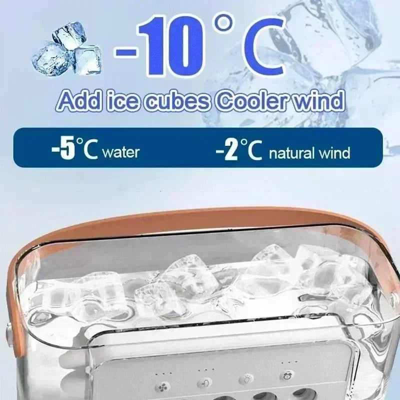 Portable Air Cooler Fan 3-in-1 600ML 3-Speed USB Powered