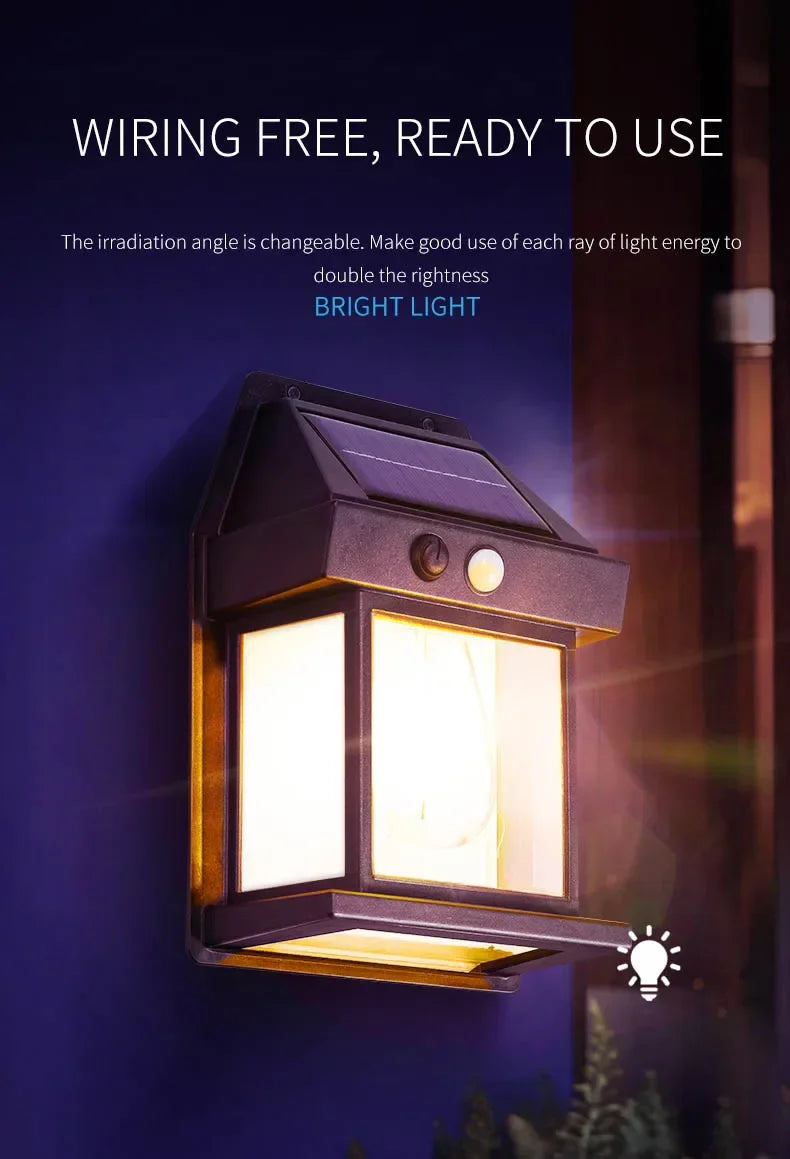 Powerful Solar Wall Light – Waterproof LED Fence Lamp with Light Sensor Outdoor