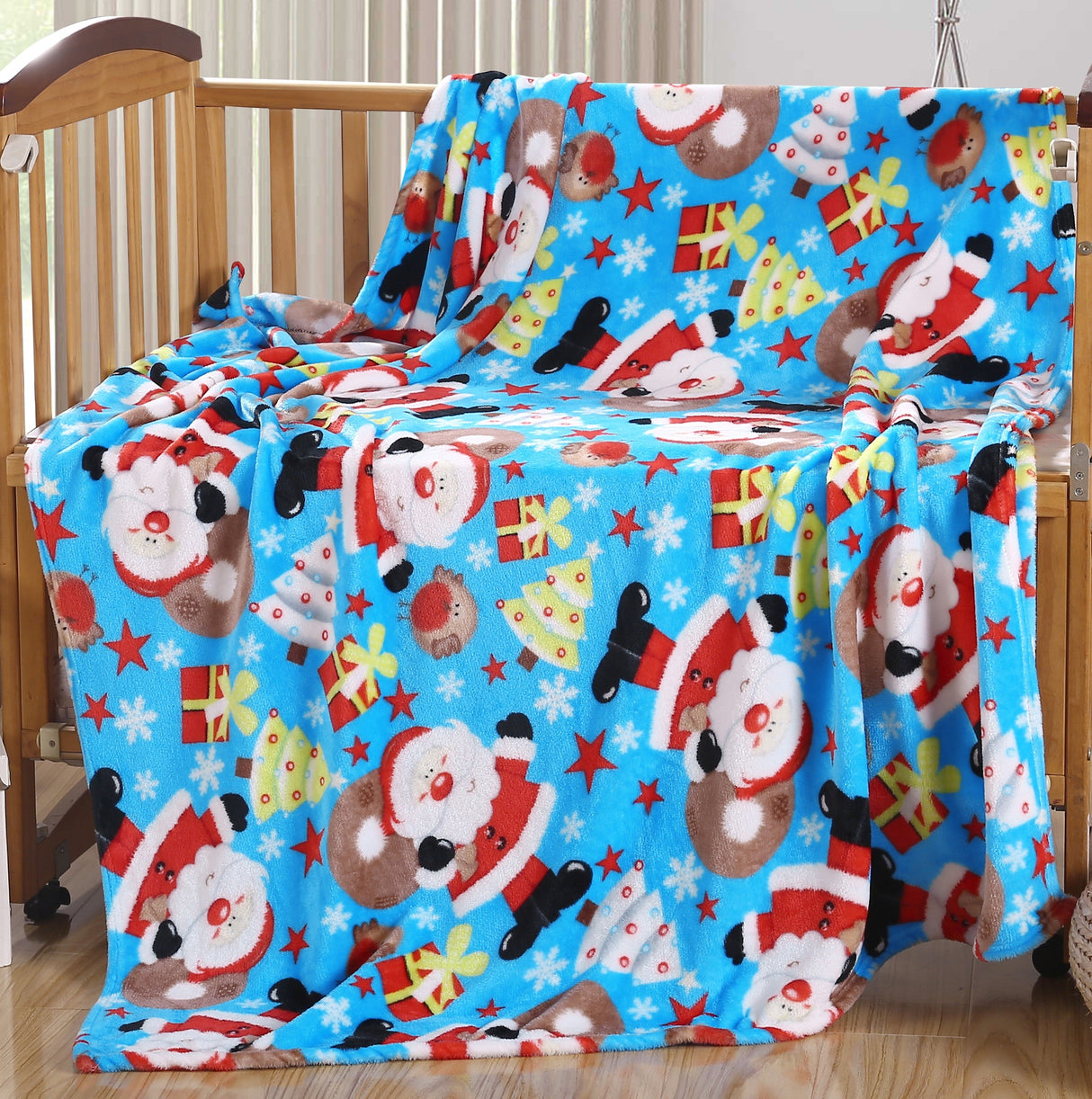 Cozy Festive Holiday Throw Blanket 50" x 60"