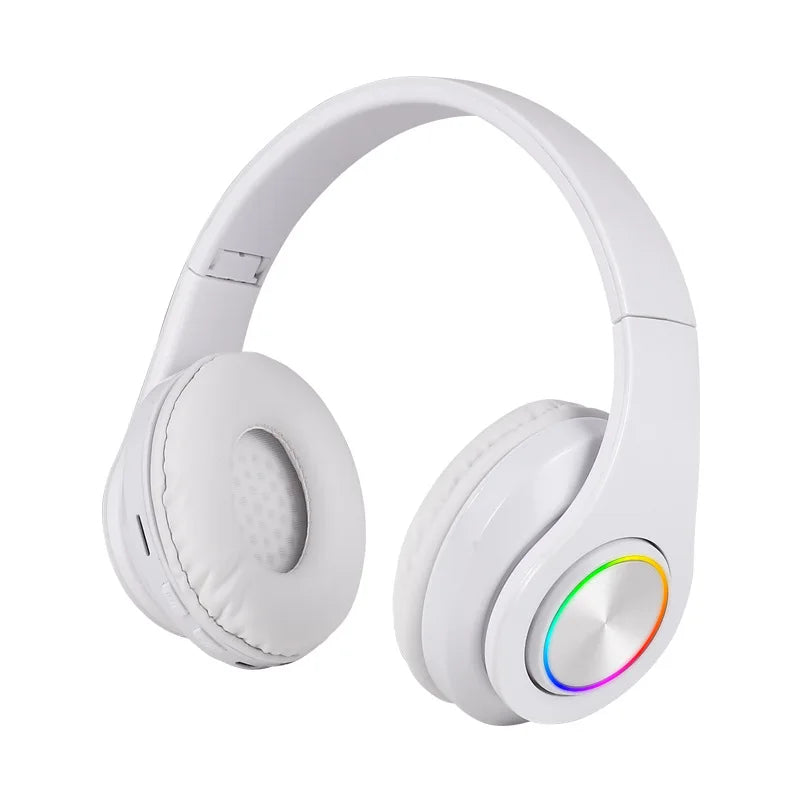 Wireless Bluetooth 5.0 Foldable Headphones On-Ear Stereo Sound Gaming Headset