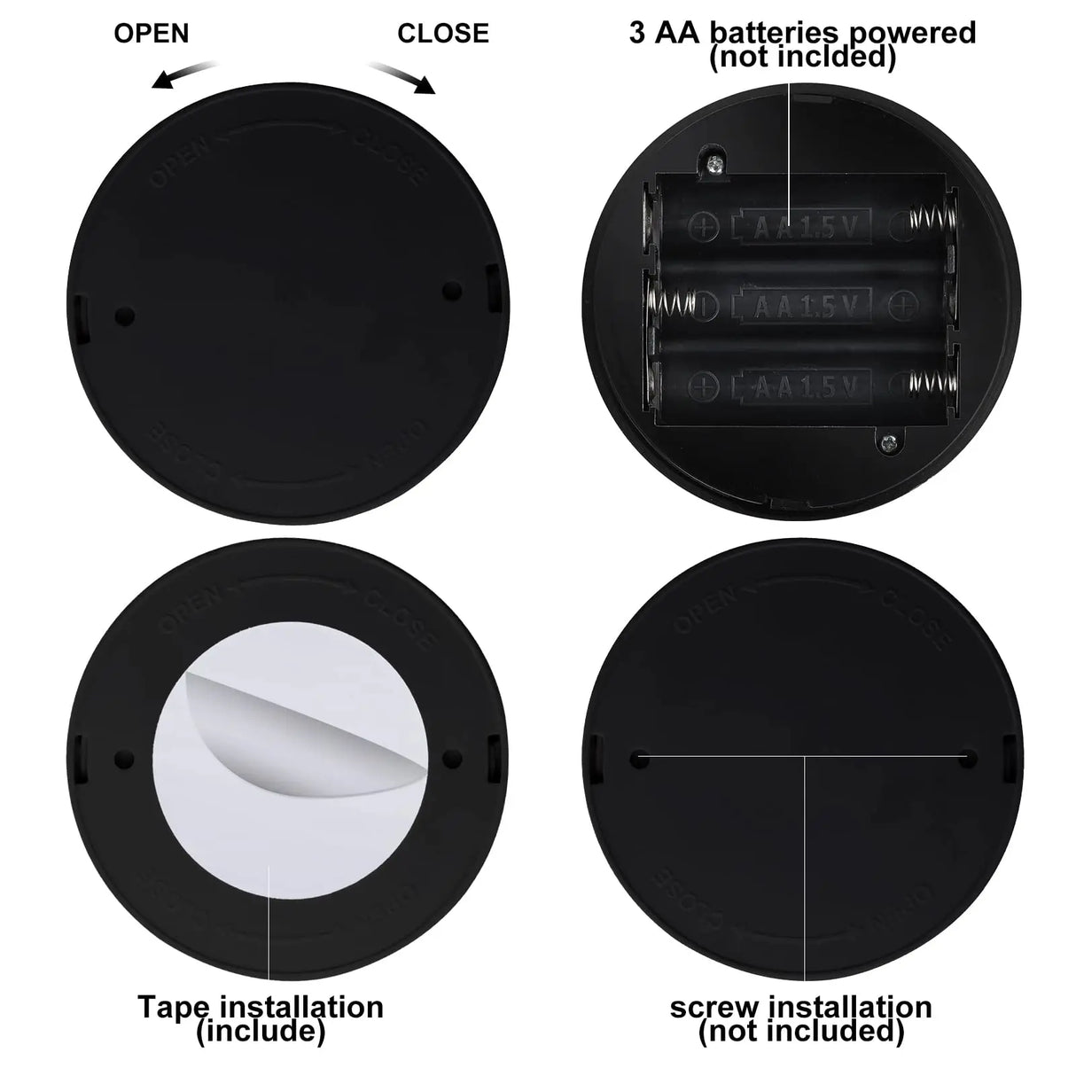 Dimmable LED Wall Sconce Remote Control 360° Rotating Bedroom Hallway Light