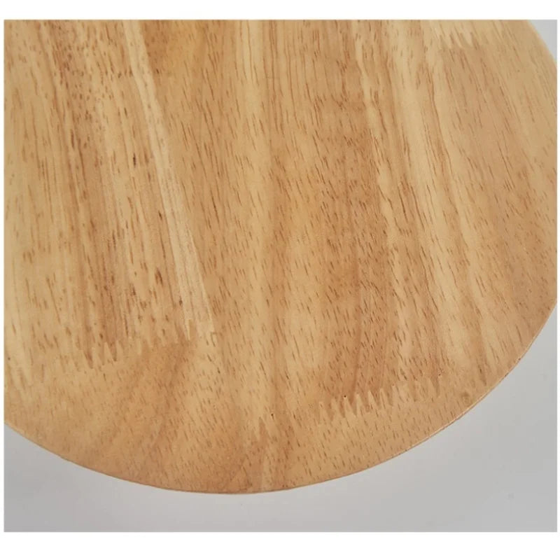Nordic LED Wall Light Circular Wooden Modern Bedside Bedroom Staircase Sconce