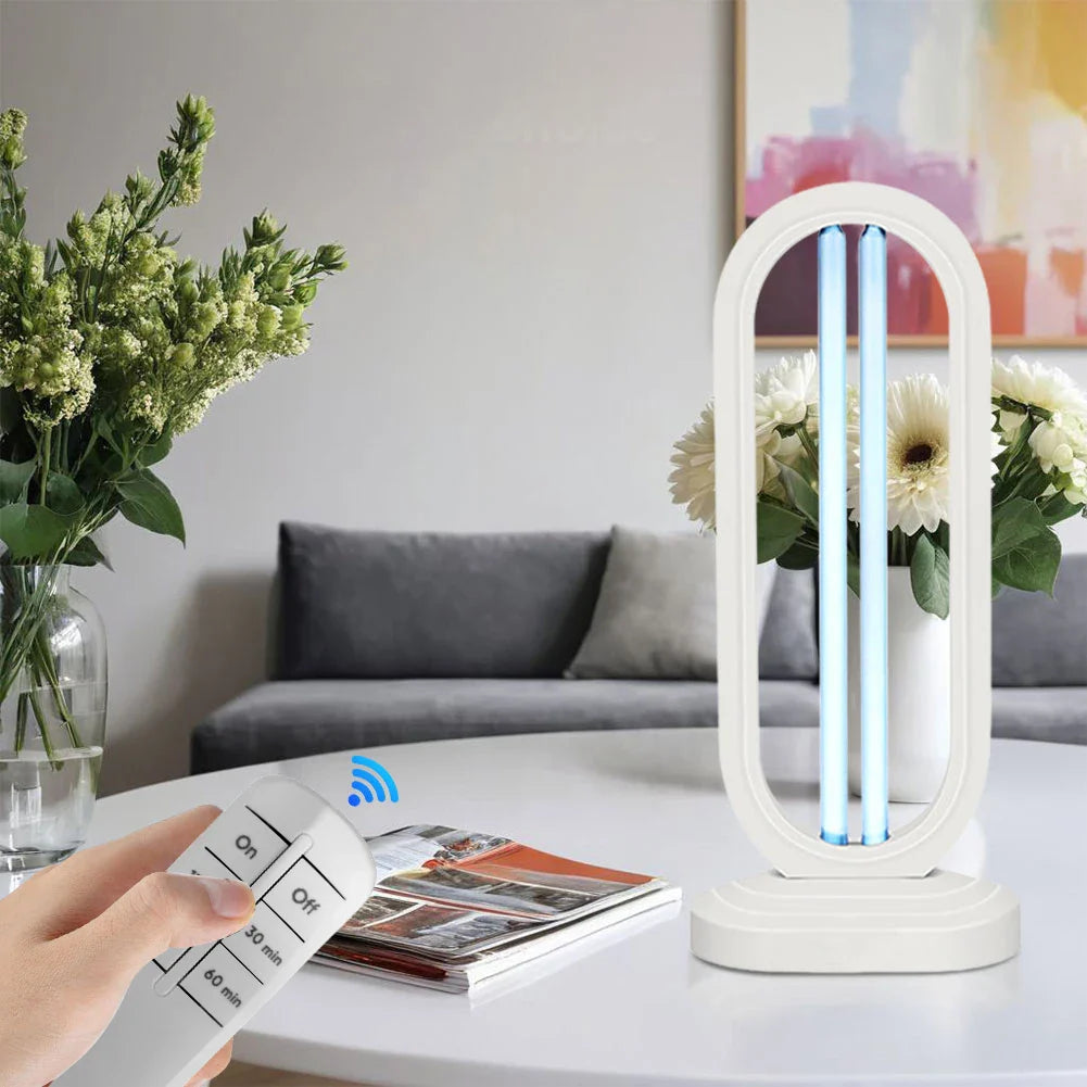 Portable UV Light Sanitizer Lamp UVC Sterilizer with Remote Control & Timer Home Use