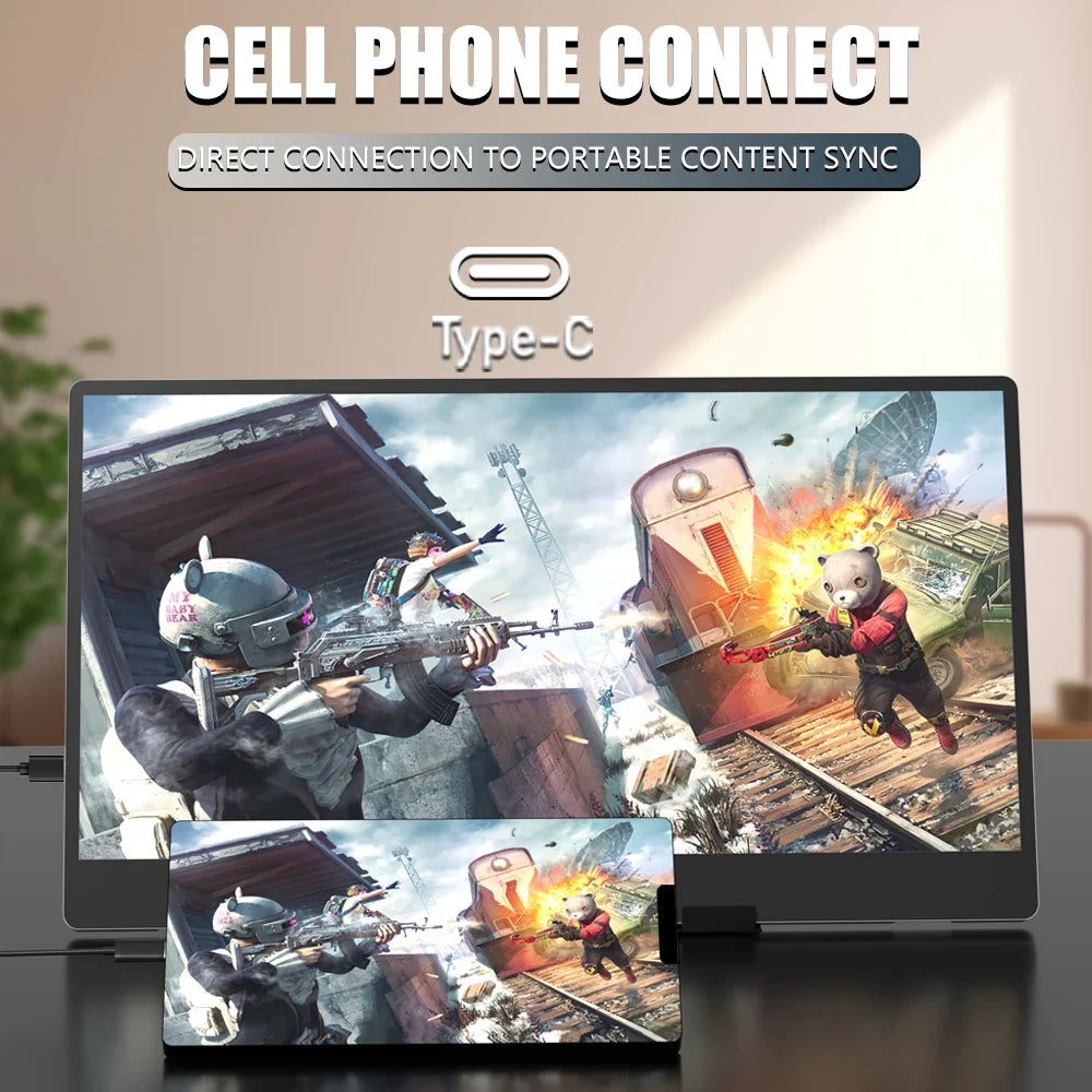 14" Portable Monitor 1366x768 TN 60Hz 3ms Response 250cd/㎡ MUCAI N140-S36