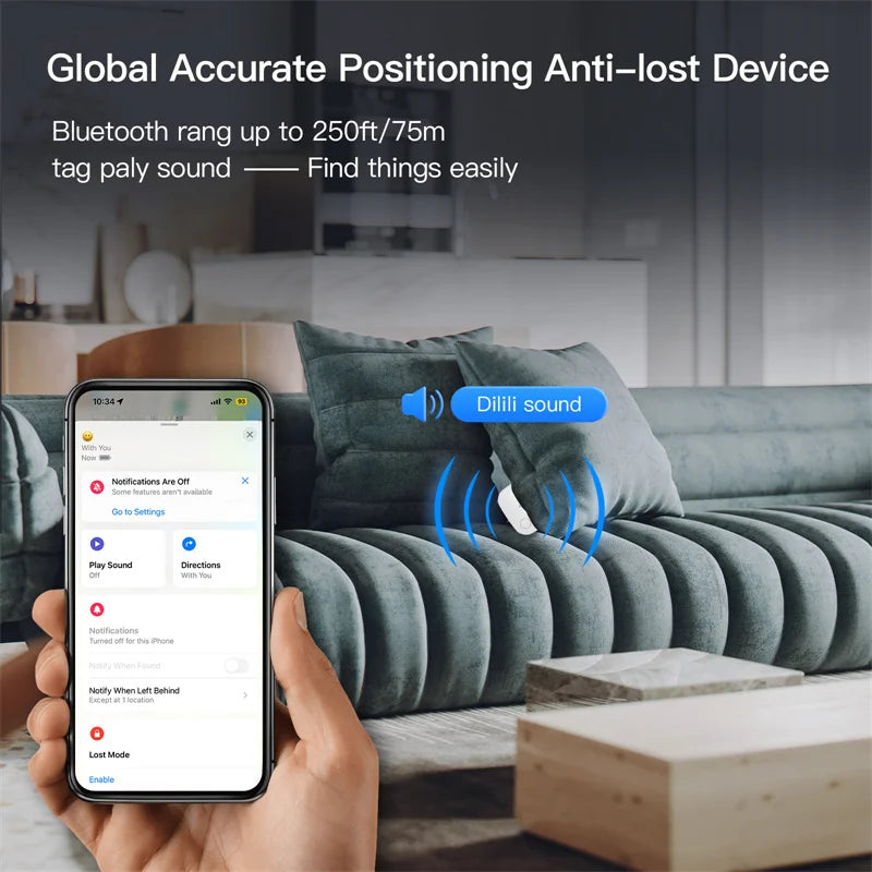 Bluetooth Item Tracker Works with Find My App Anti Lost Locator for iPhone