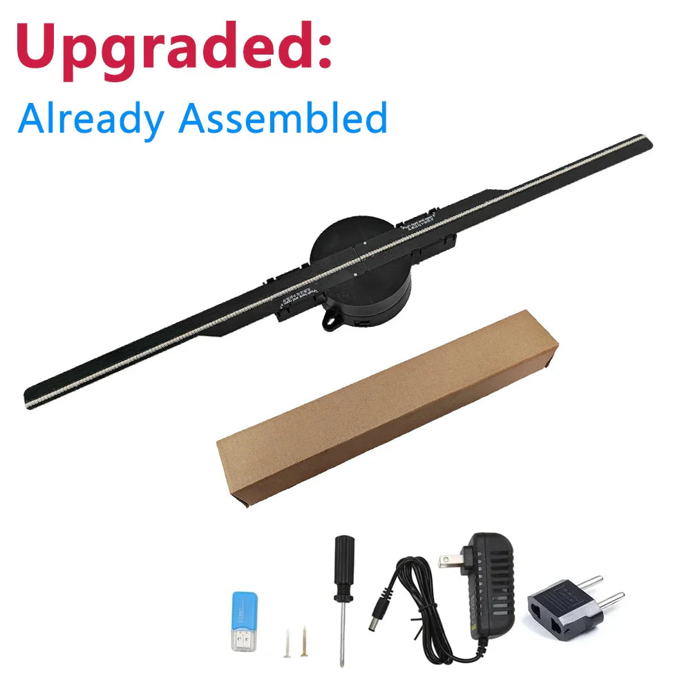 42CM WiFi 3D Hologram Fan Holographic Projector Advertising Display Light