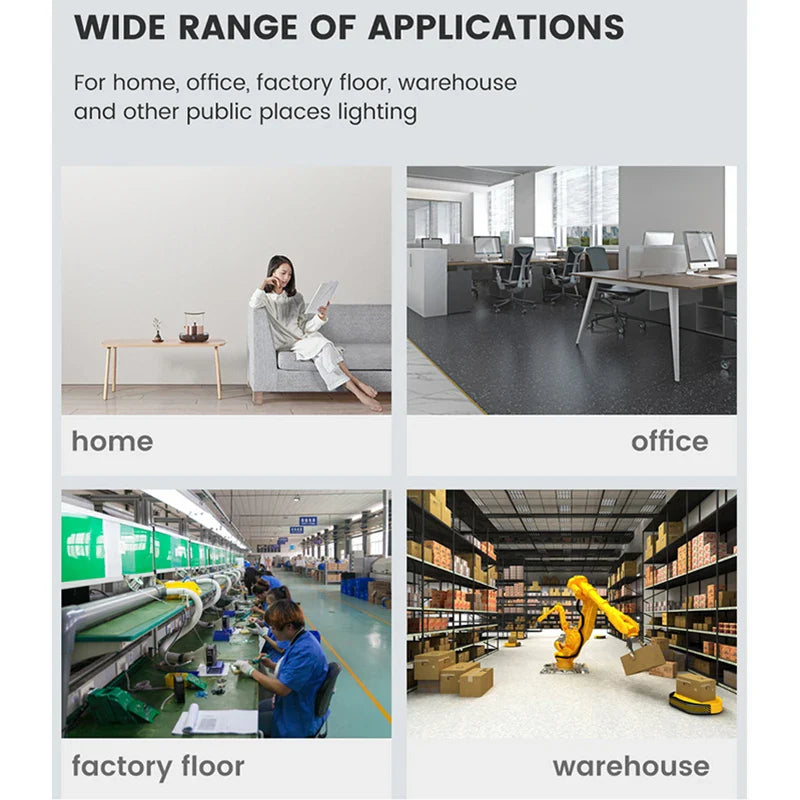 E27 Foldable LED Garage Light Fan Bulb 6500K Deformable Ceiling Lamp