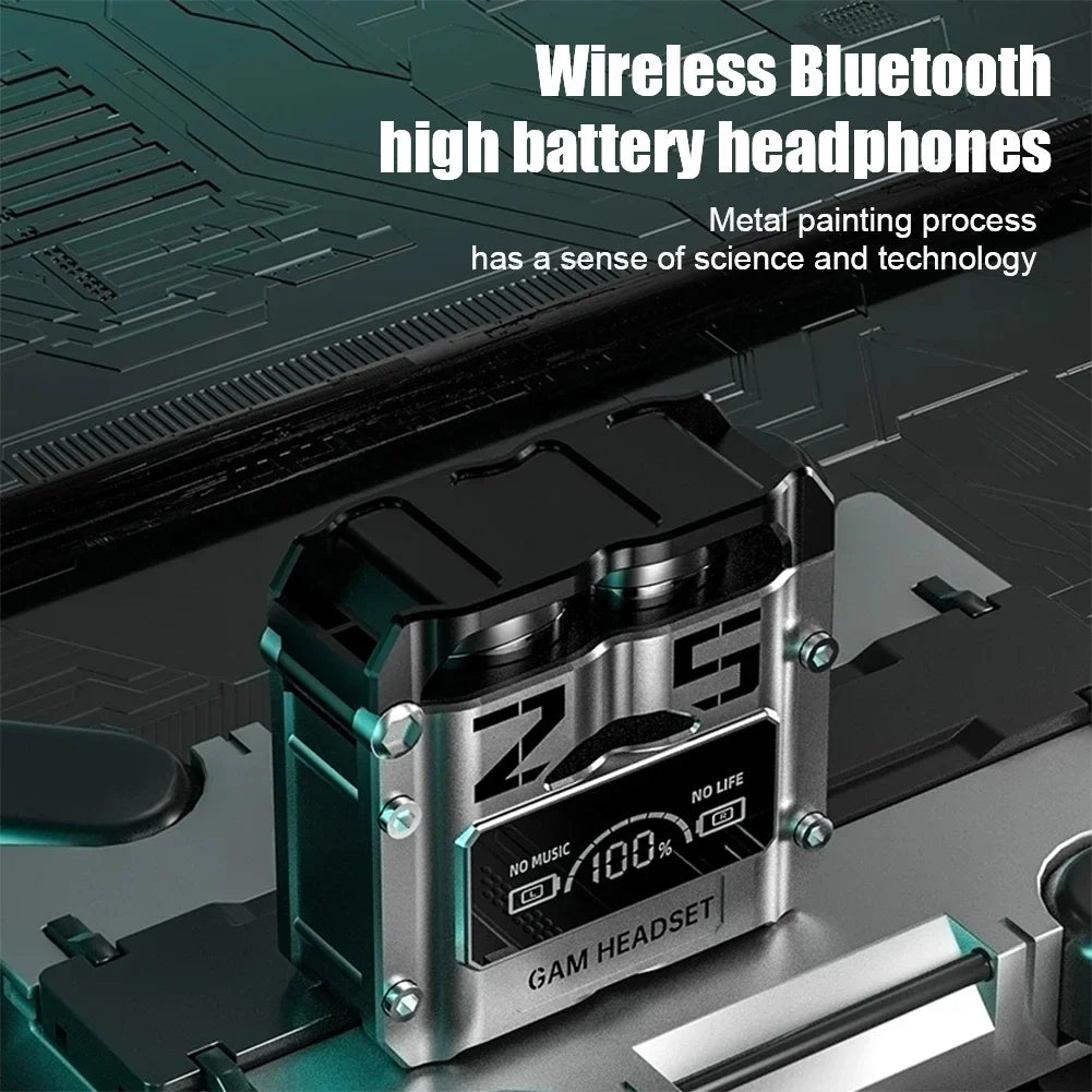 M25 TWS Bluetooth 5.3 Wireless Earbuds Touch Control LED Display Noise Cancelling