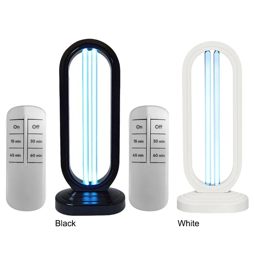 Portable UV Light Sanitizer Lamp UVC Sterilizer with Remote Control & Timer Home Use