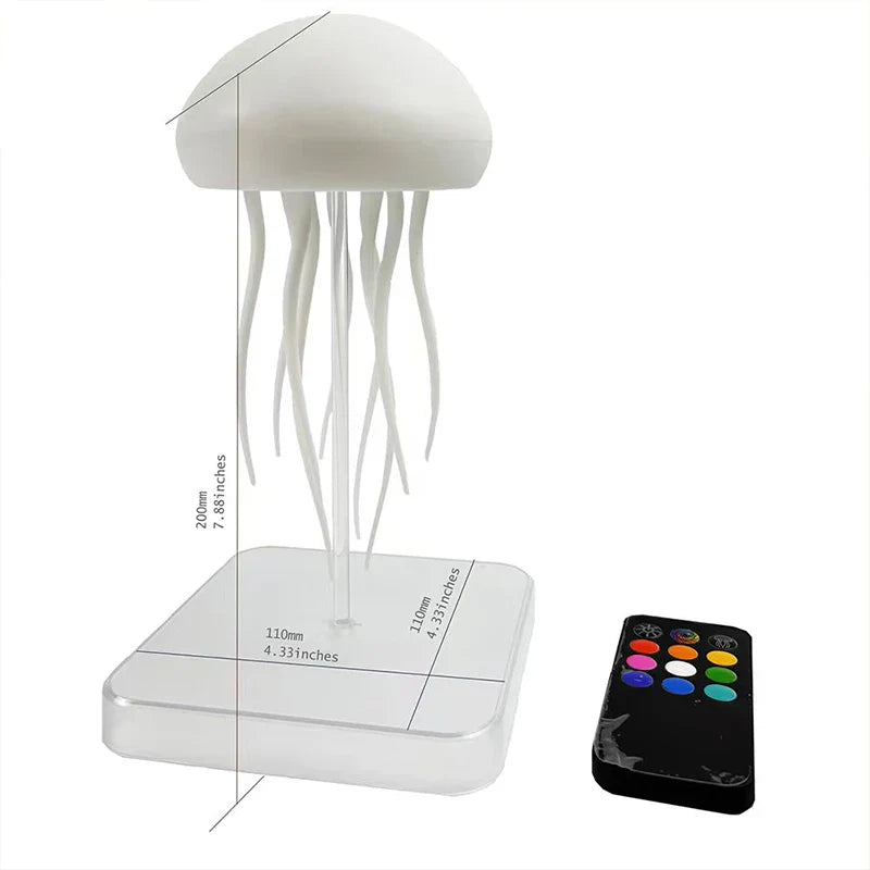 LED Jellyfish Lamp 9 Tentacles Color Changing Remote Night Light Ultra Battery