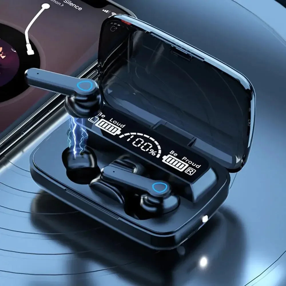 Wireless Bluetooth Earbuds with LED Display Touch Control Sports In-Ear Headset