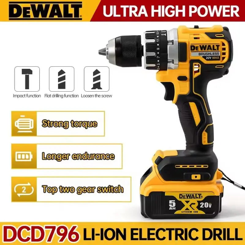 20V-Cordless-Brushless-Impact-Drill-Rechargeable-Power-Tool-for-Home-&-DIY-Impact-Drills