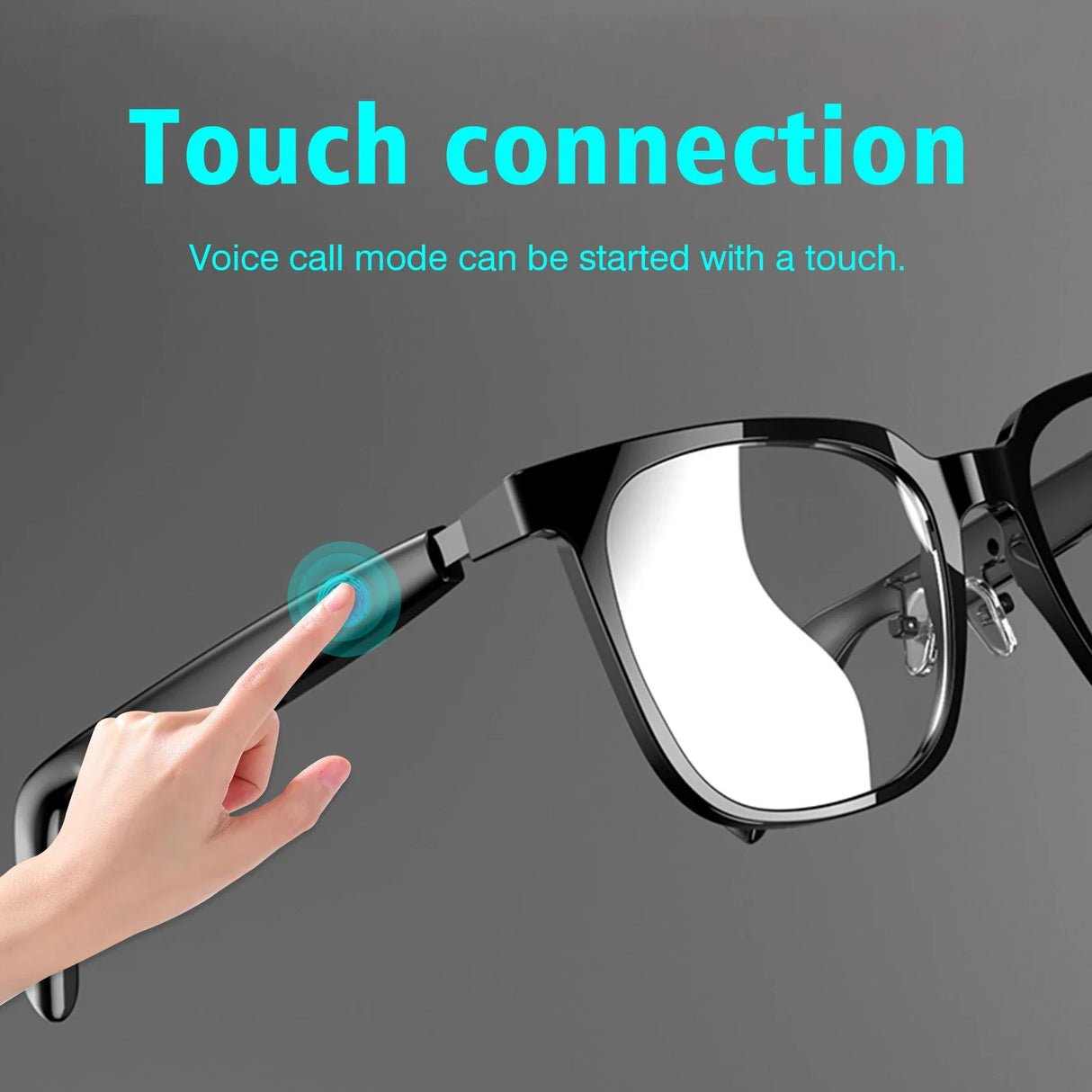 Wireless Smart Glasses with Bluetooth Music & Calling for Android iOS Tech