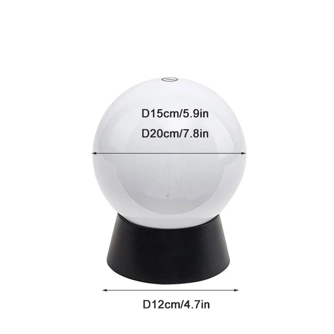 Outdoor Post Lamp Black Globe Fence Deck Pillar Light for Yard Porch