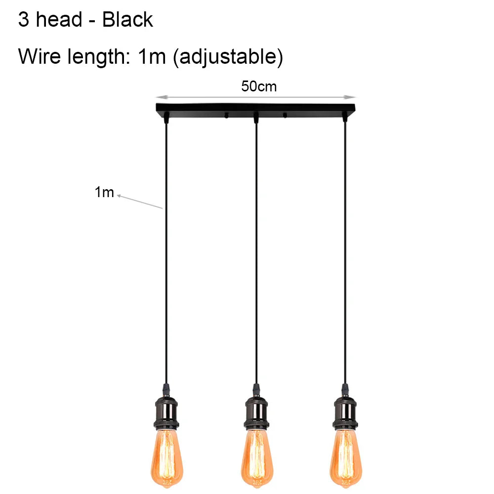 DIY Spider Chandelier Vintage Industrial Pendant Ceiling Light Home Hanging Lamp