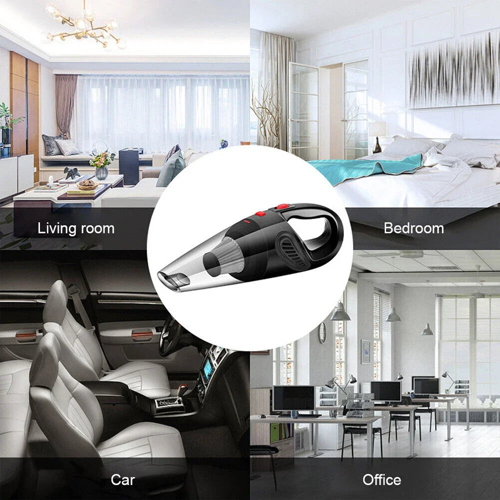 12000Pa Cordless Handheld Vacuum Cleaner Wet Dry USB Rechargeable for Car