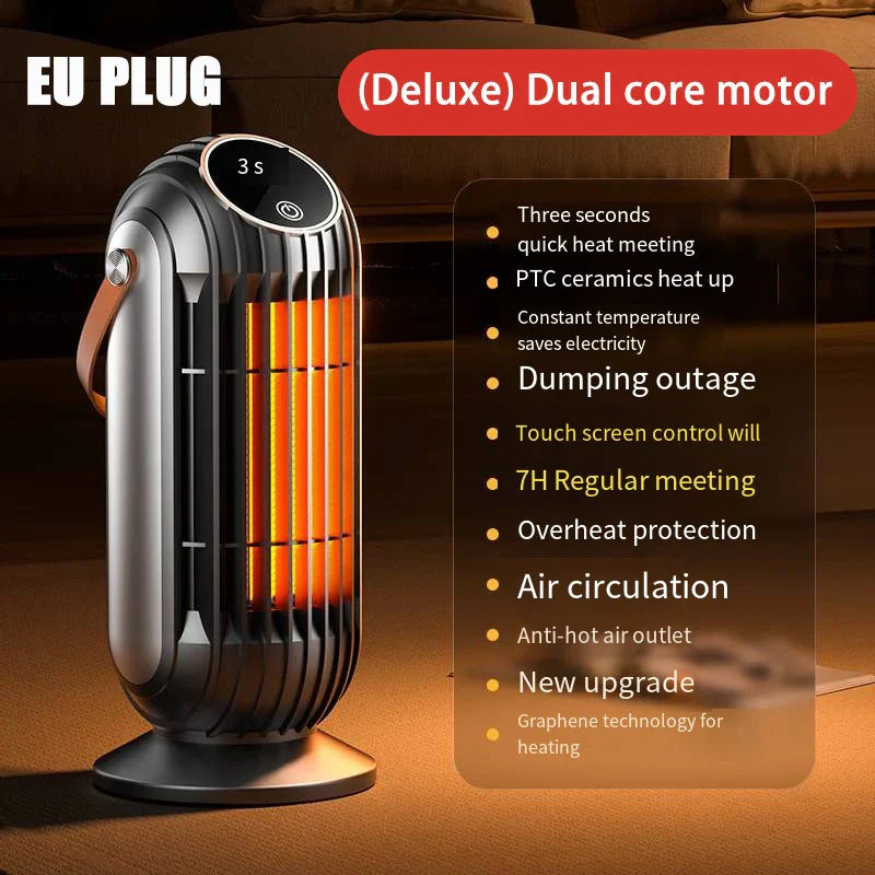 2000W PTC Ceramic Space Heater – Fast Heating Electric Heater for Home & Office