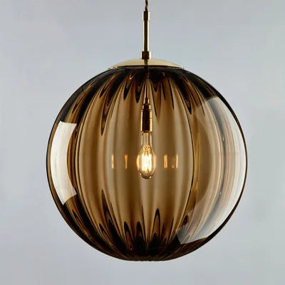 Modern LED Glass Ball Pendant Light Nordic Hanging Lamp for Bedroom Dining Bar