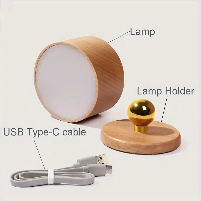 Touch Control Wall Lamp USB Rechargeable Dimmable LED Reading Light Bedroom