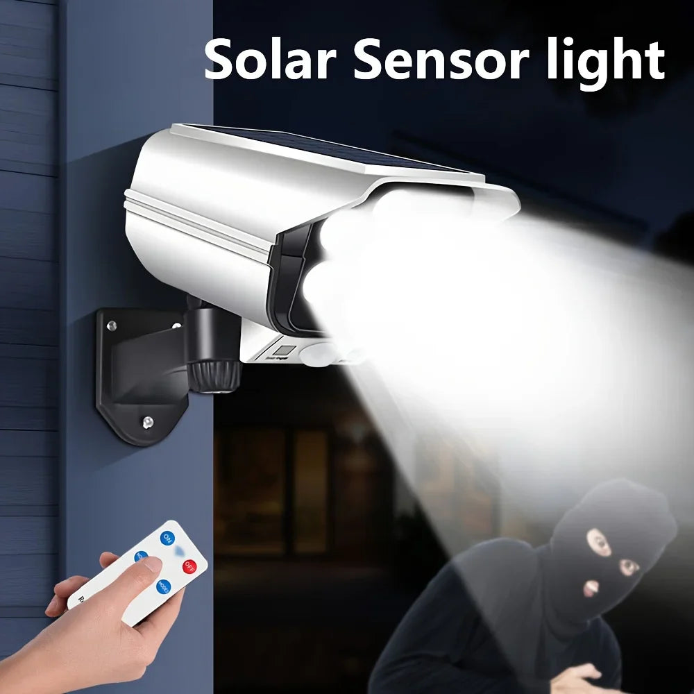 2000LM Solar Motion Sensor Outdoor LED Security Floodlight Wireless 77LED Light