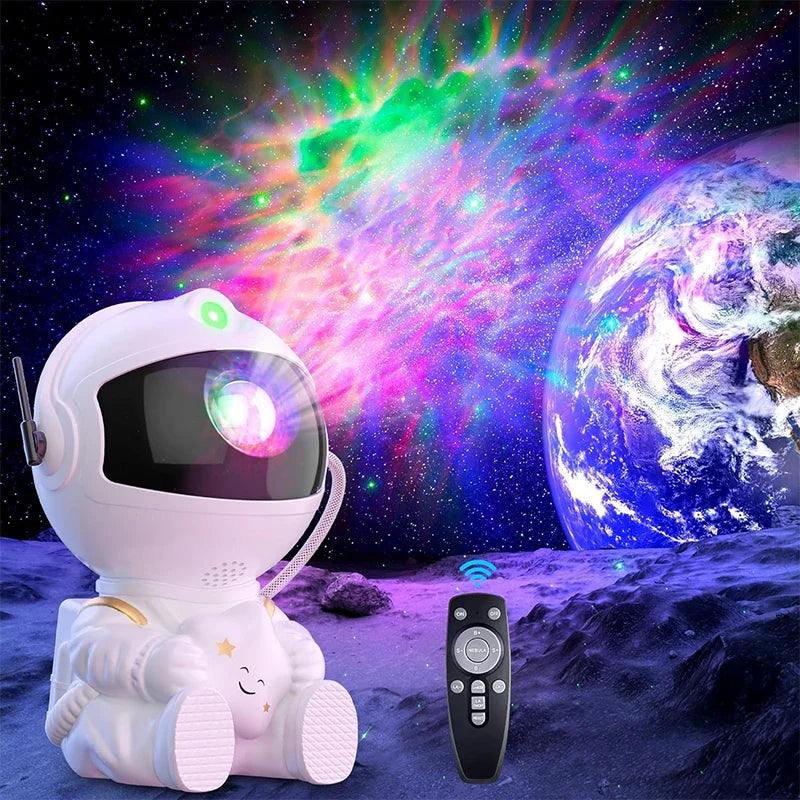 Astronaut Galaxy Star Projector LED Night Light with Timer Remote Room Decor Gift