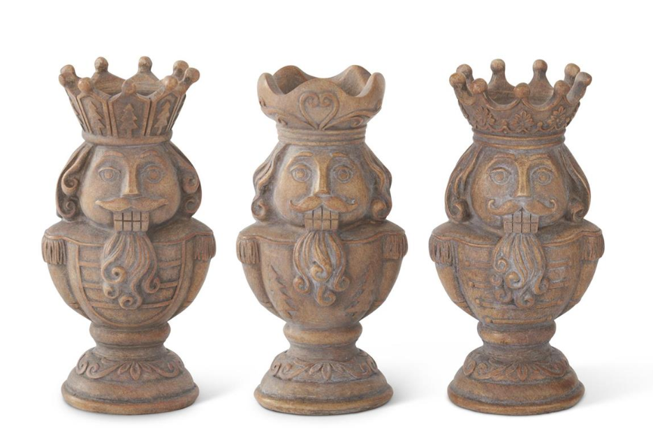 GRAY-WASHED-NUTCRACKER-TEALIGHT-CANDLE-HOLDERS-Candle-Holders