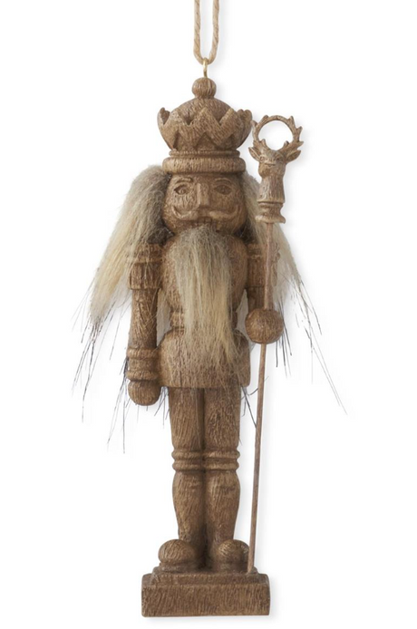 FAUX-WOODGRAIN-NATURAL-NUTCRACKER-ORNAMENT-Christmas-Ornaments