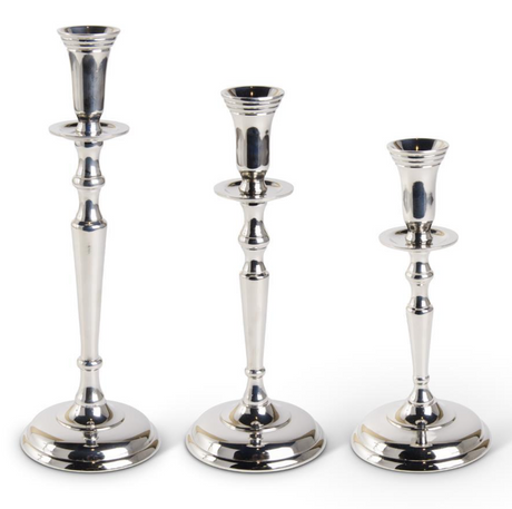 POLISHED-SILVER-TRADITIONAL-CANDLE-HOLDER-SET-Candle-Holders
