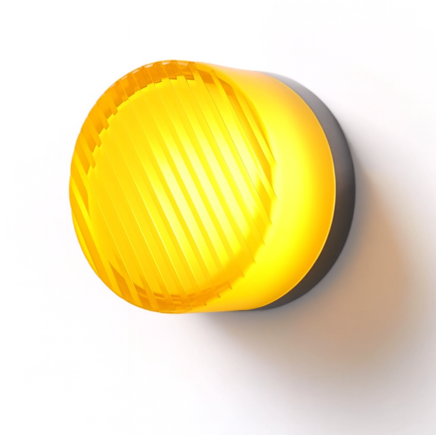 Modern Glass Round LED Wall Sconce 1-Light Aluminium Indoor Wall Lamp