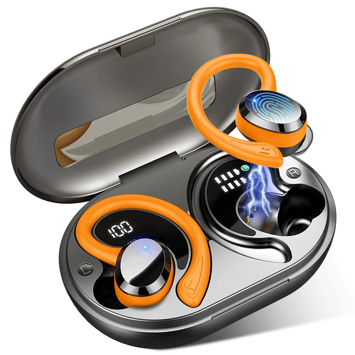 Wireless Bluetooth 5.3 Earbuds Stereo Bass In-Ear Noise Cancelling IP7 Waterproof