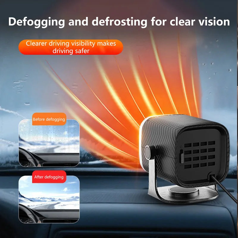 12V 24V Car Heater Fast Windshield Defroster Portable Winter Demister 150W