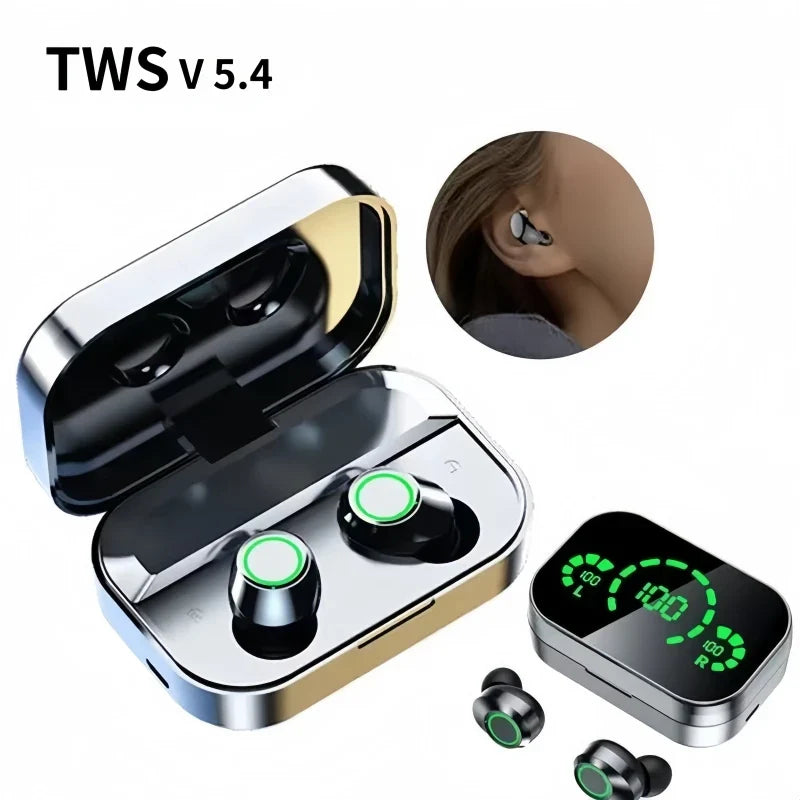 YD03 TWS Bluetooth 5.3 Wireless Earbuds Touch Control LED Charging Case Stereo