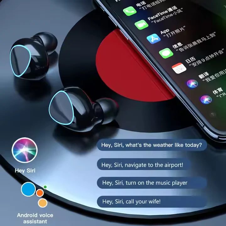 M10 Wireless Earbuds Bluetooth Headphones High-Quality Sound Sports Gaming Power Bank
