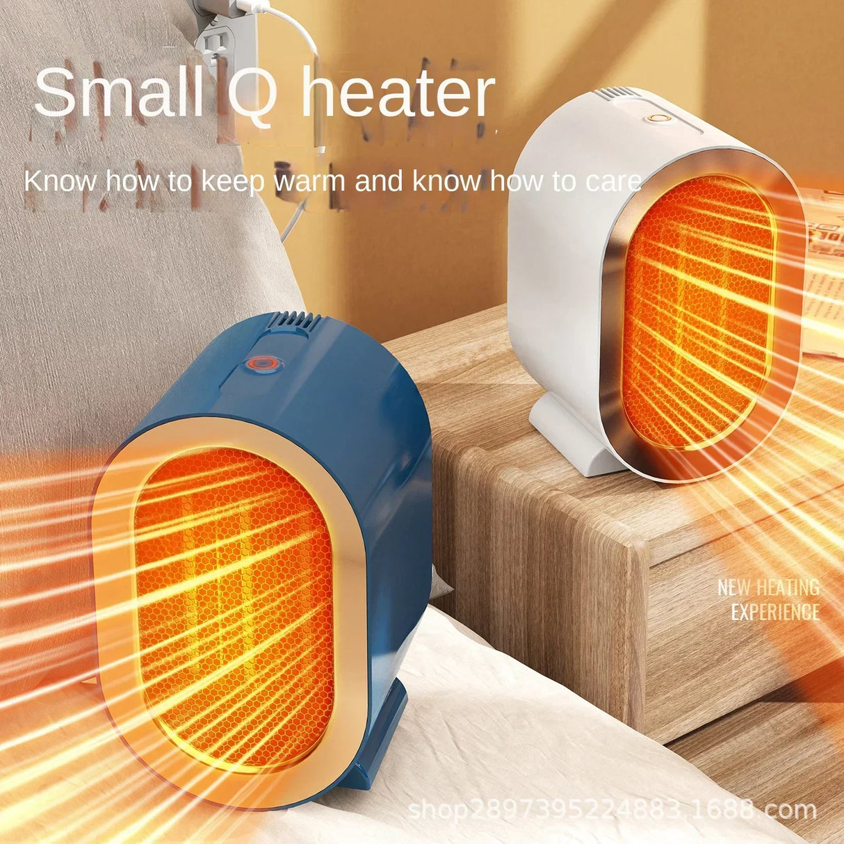1200W Portable Electric Heater Desktop Fan Mini Warm Air Blower