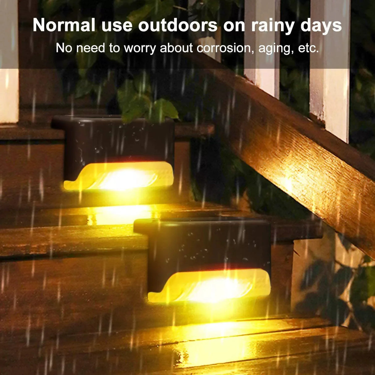 Outdoor Solar Deck Lights – Waterproof LED Fence & Step Lamps for Yard & Pathway
