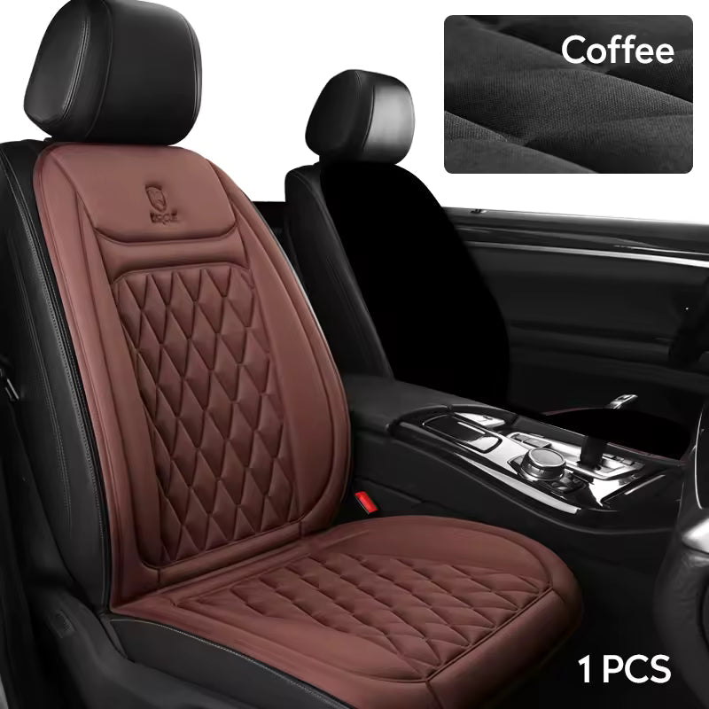 12V/24V Heated Car Seat Cushion – Fast Heating Winter Pad